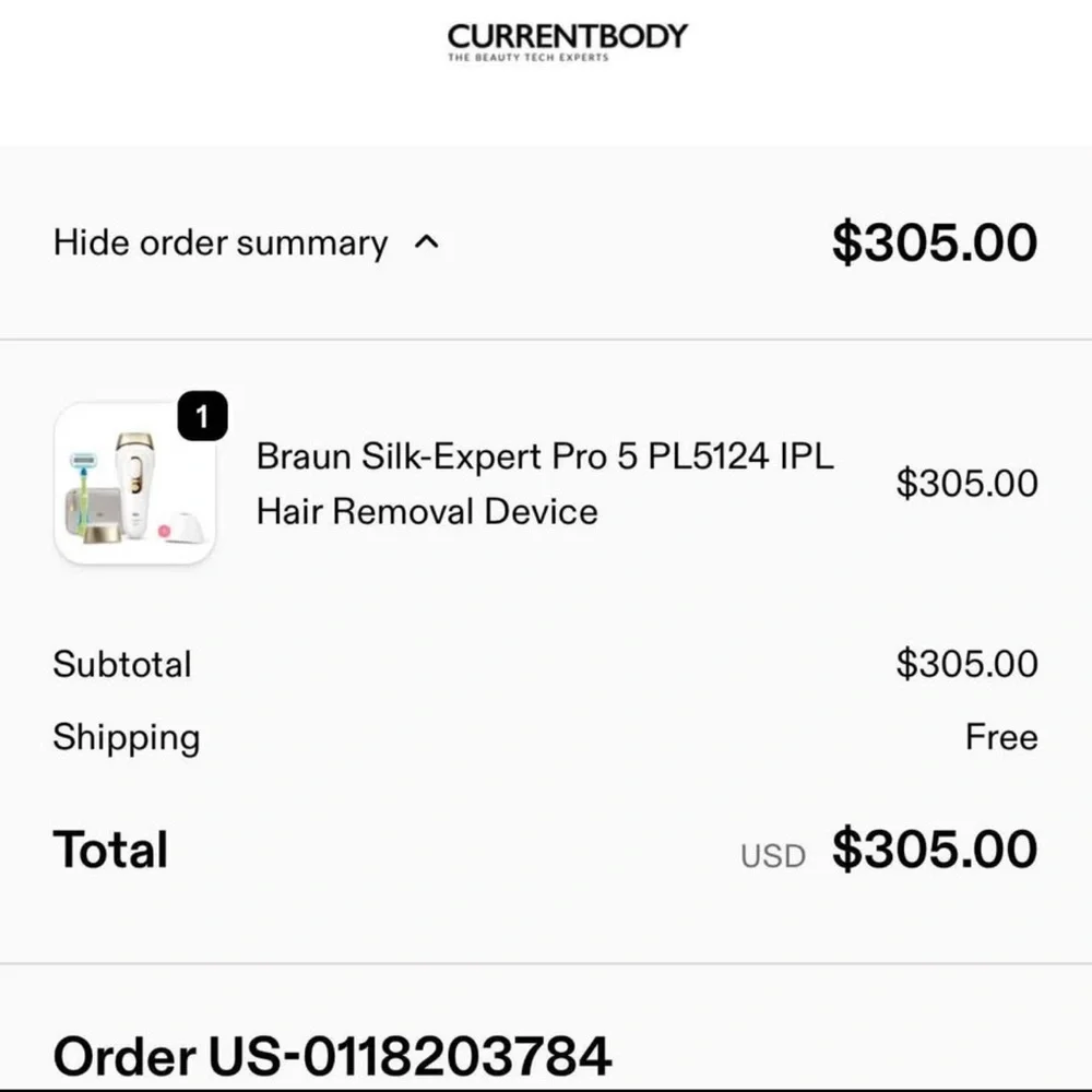 Braun IPL Hair Removal System - White and Gold - Picture 10 of 10